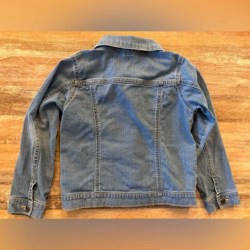 Carter's Denim Jean Jacket‎ Kids Size 7 Light Blue Classic Unisex Fall